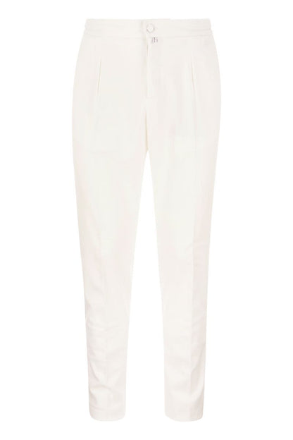 Lyocell trousers with pence - VOGUERINI