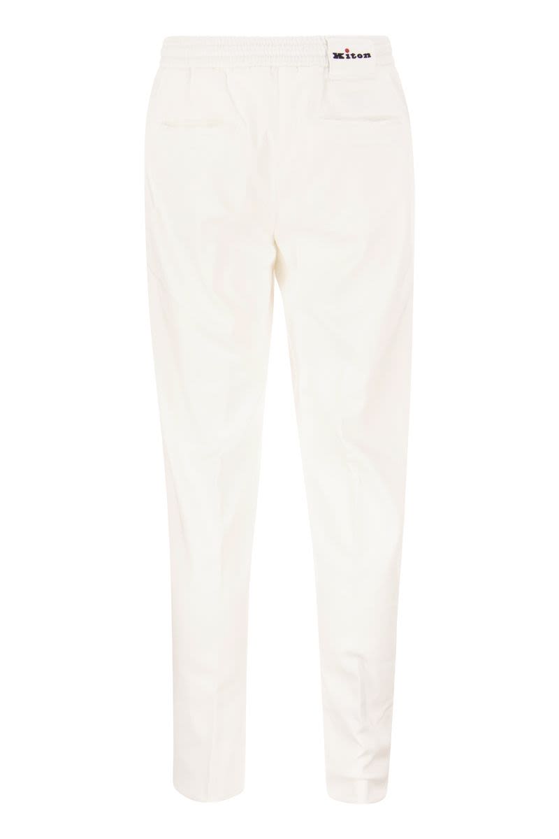 Lyocell trousers with pence - VOGUERINI