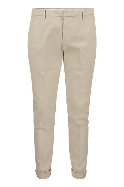 GAUBERT - Slim-fit gabardine trousers - VOGUERINI