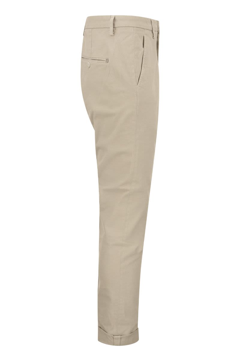 GAUBERT - Slim-fit gabardine trousers - VOGUERINI