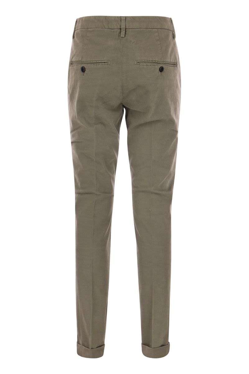 GAUBERT - Slim-fit gabardine trousers - VOGUERINI