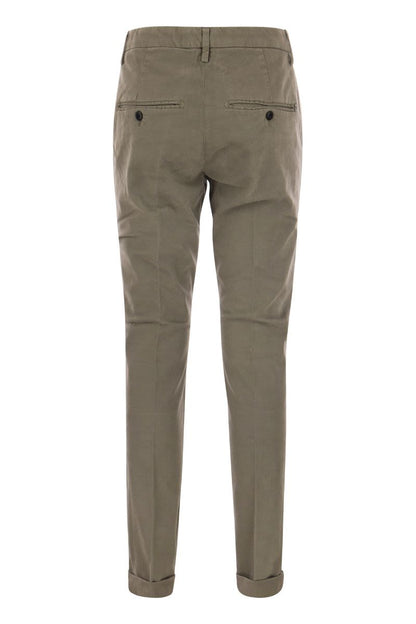 GAUBERT - Slim-fit gabardine trousers - VOGUERINI