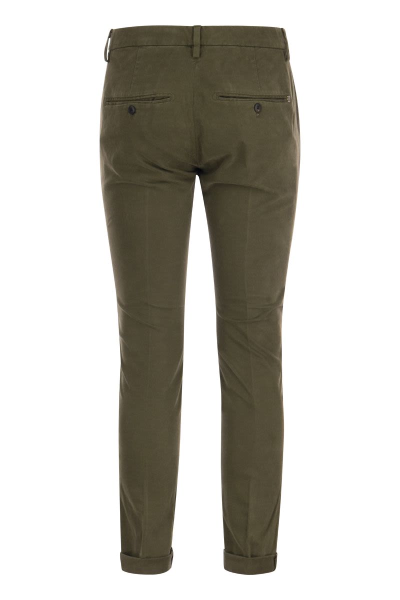 GAUBERT - Slim-fit gabardine trousers - VOGUERINI