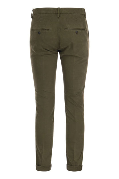 GAUBERT - Slim-fit gabardine trousers - VOGUERINI