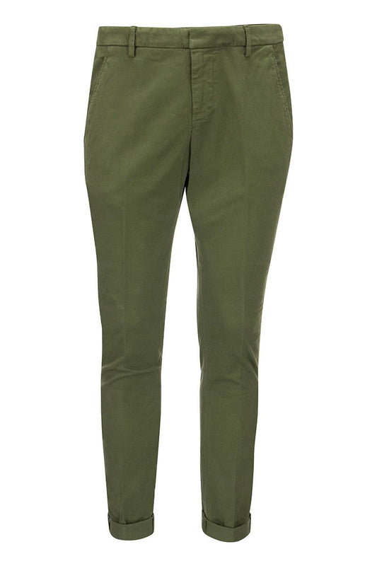 GAUBERT - Slim-fit gabardine trousers - VOGUERINI