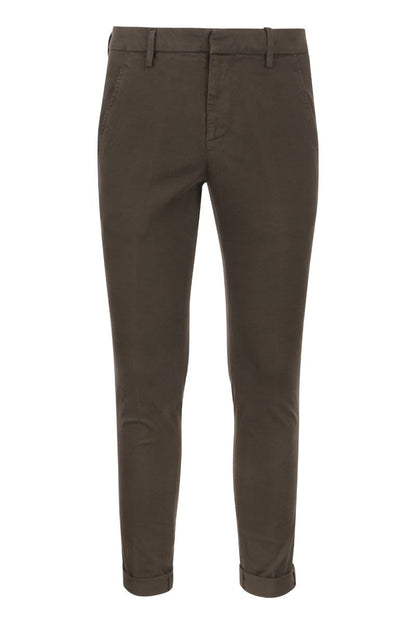 GAUBERT - Slim-fit gabardine trousers - VOGUERINI