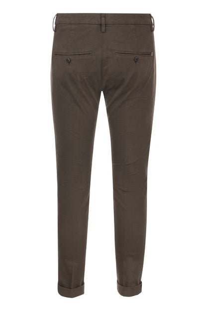 GAUBERT - Slim-fit gabardine trousers - VOGUERINI