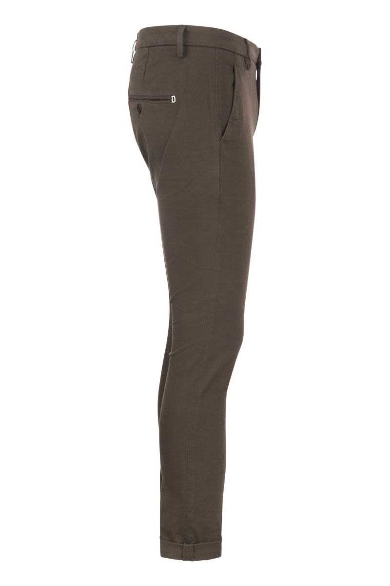 GAUBERT - Slim-fit gabardine trousers - VOGUERINI