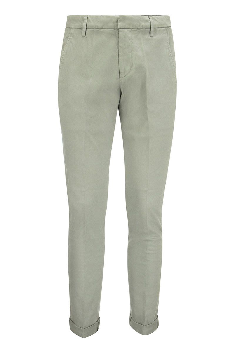 GAUBERT - Slim-fit gabardine trousers - VOGUERINI