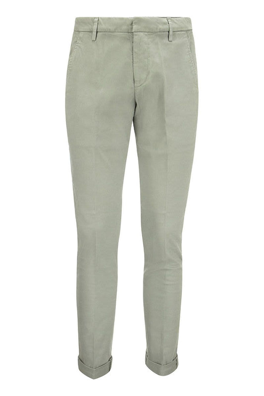 GAUBERT - Slim-fit gabardine trousers - VOGUERINI