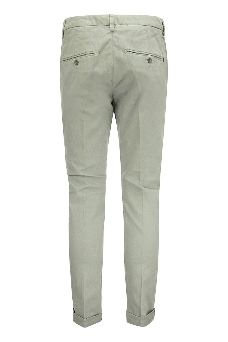 GAUBERT - Slim-fit gabardine trousers - VOGUERINI