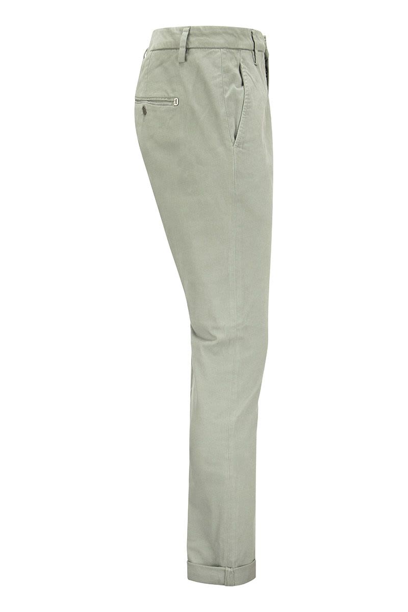 GAUBERT - Slim-fit gabardine trousers - VOGUERINI