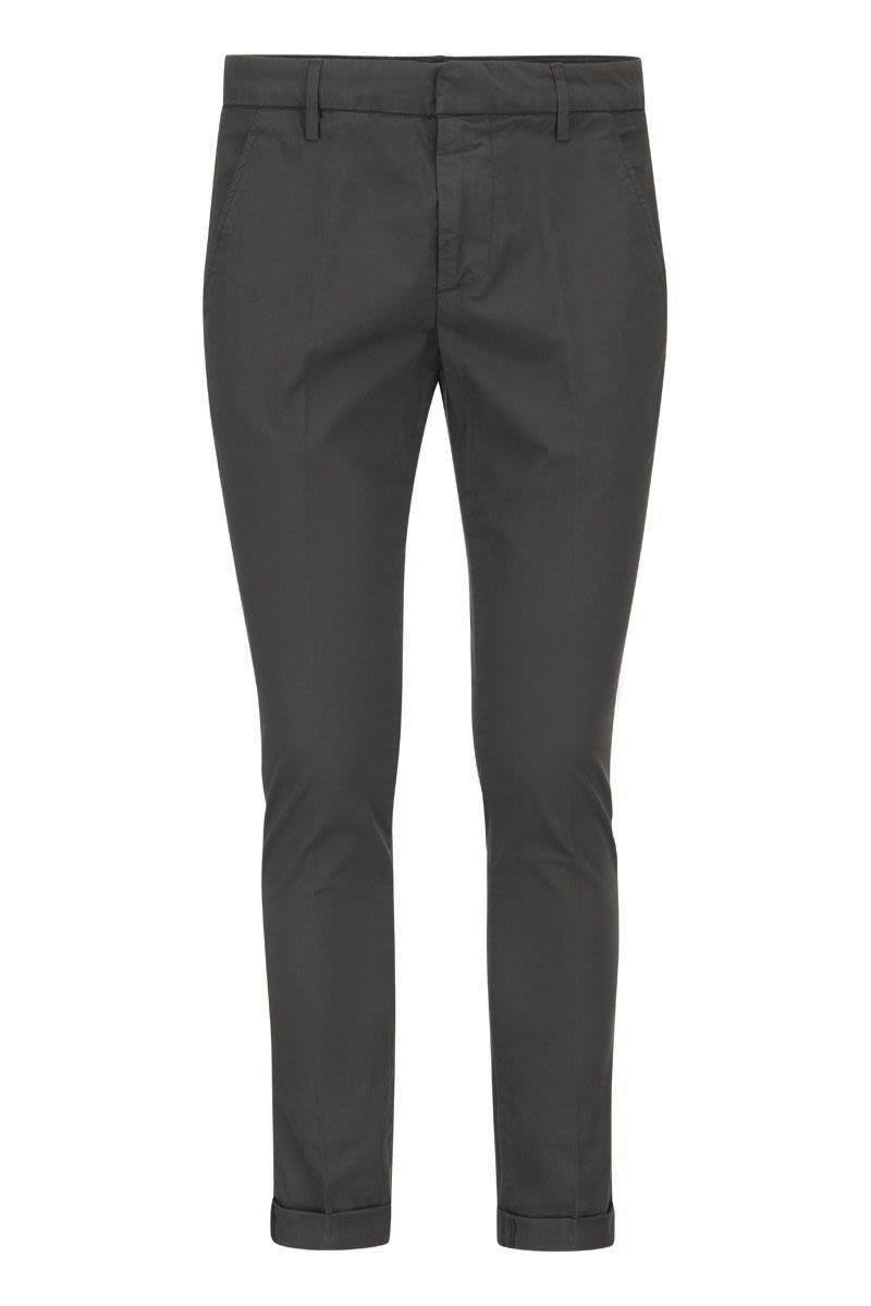 GAUBERT - Slim-fit gabardine trousers - VOGUERINI