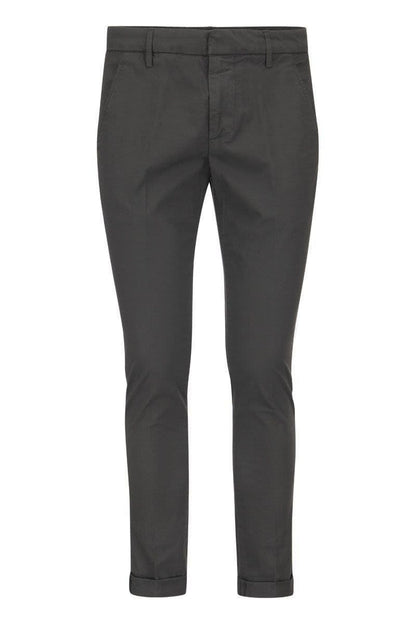 GAUBERT - Slim-fit gabardine trousers - VOGUERINI