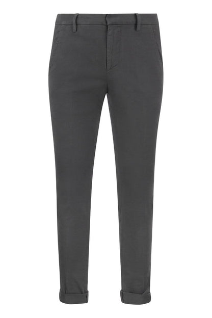 GAUBERT - Slim-fit gabardine trousers - VOGUERINI