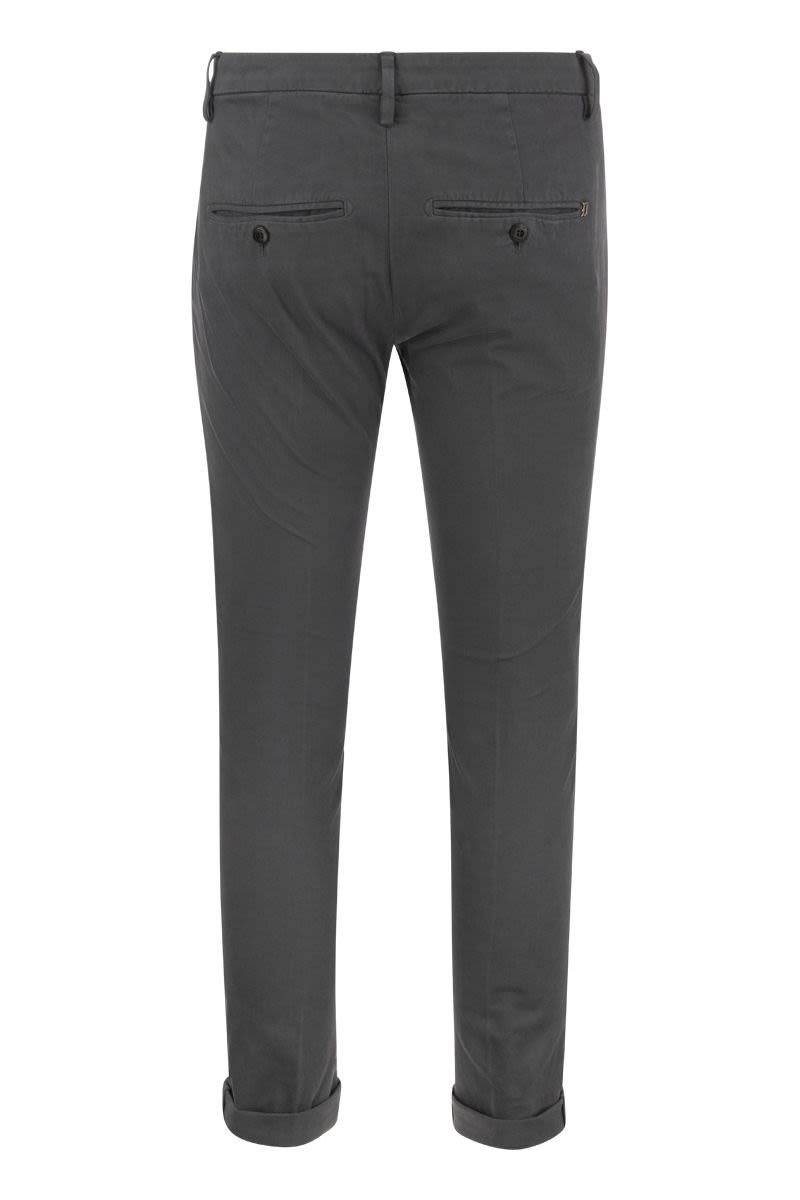 GAUBERT - Slim-fit gabardine trousers - VOGUERINI