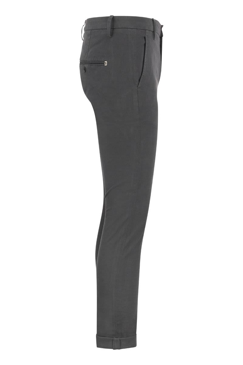 GAUBERT - Slim-fit gabardine trousers - VOGUERINI