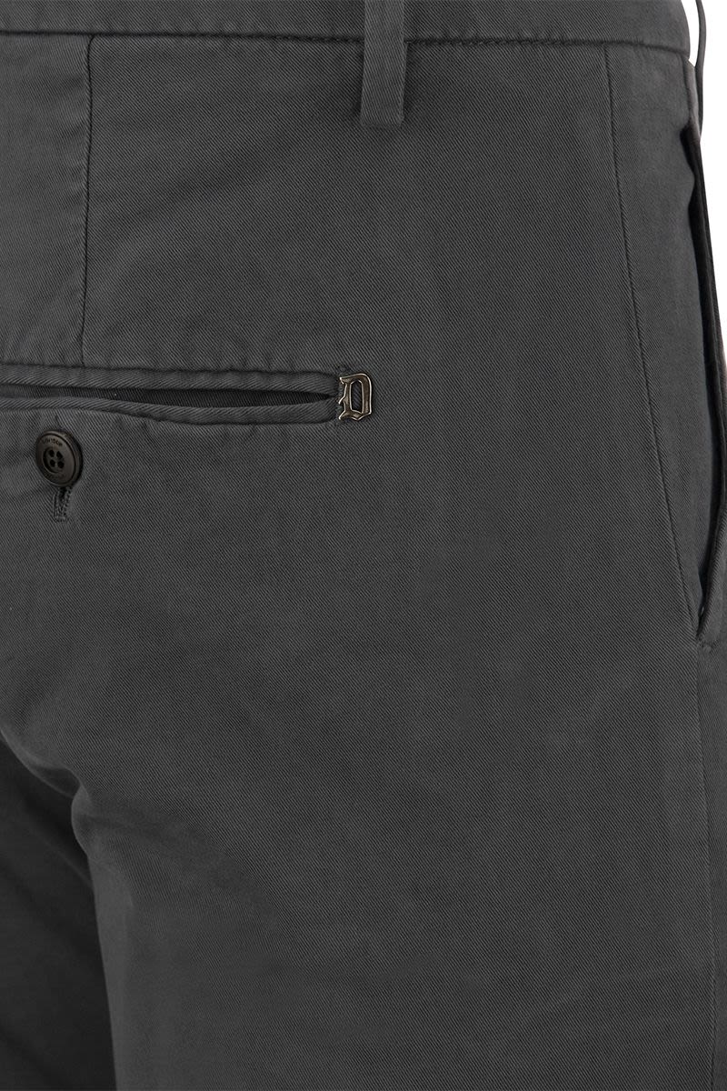 GAUBERT - Slim-fit gabardine trousers - VOGUERINI