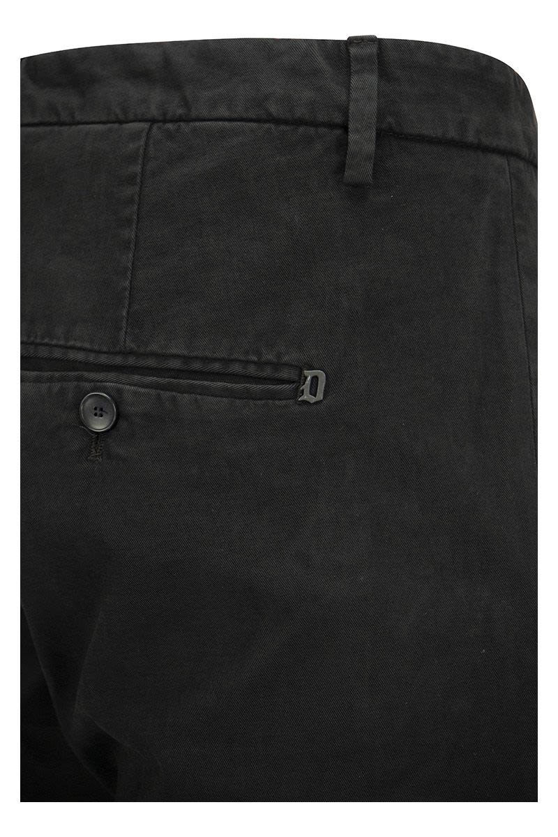 GAUBERT - Slim-fit gabardine trousers - VOGUERINI