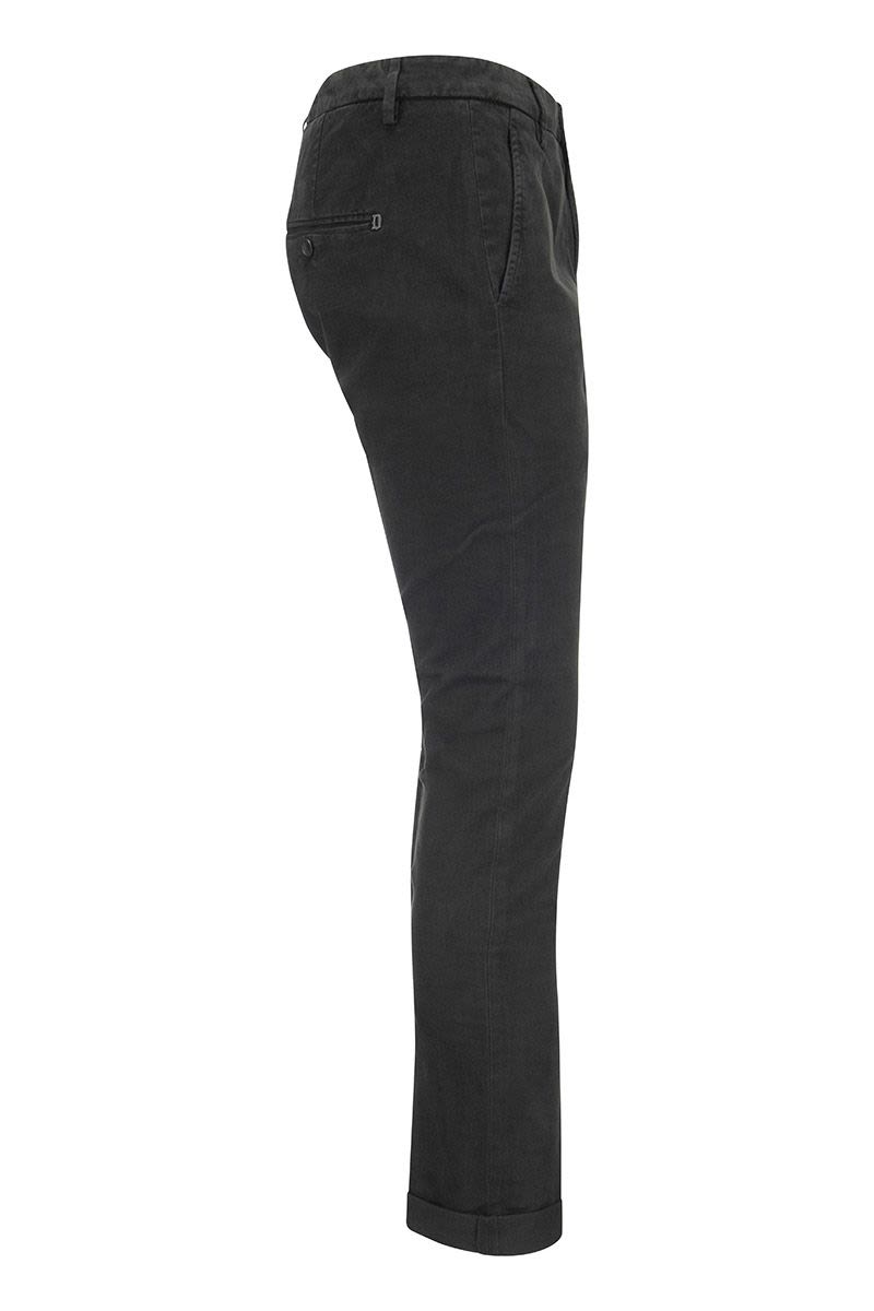 GAUBERT - Slim-fit gabardine trousers - VOGUERINI