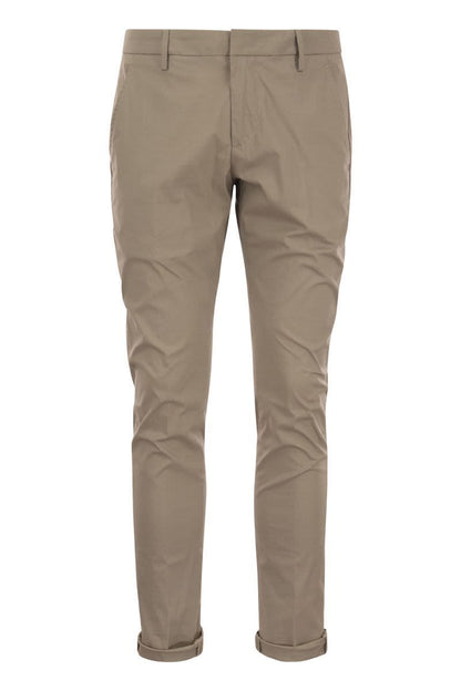 GAUBERT - Slim-fit gabardine trousers - VOGUERINI