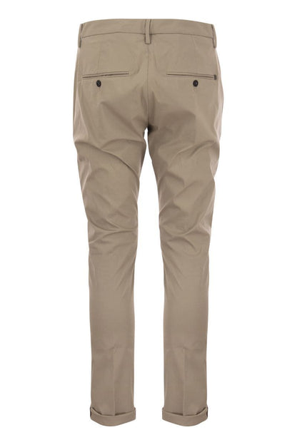 GAUBERT - Slim-fit gabardine trousers - VOGUERINI