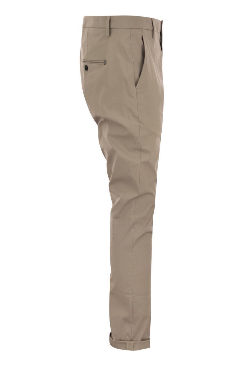 GAUBERT - Slim-fit gabardine trousers - VOGUERINI