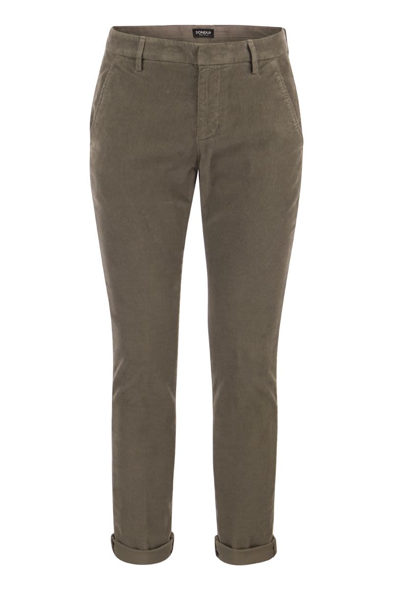 GAUBERT - Slim milleraies trousers - VOGUERINI