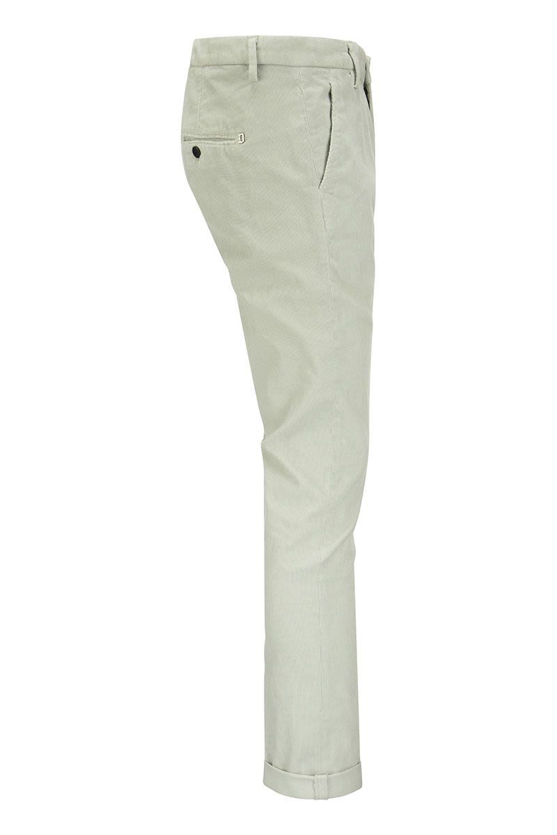 GAUBERT - Striped stretch velvet trousers - VOGUERINI