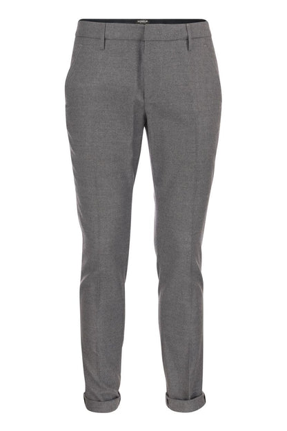 GAUBERT - Slim fit trousers in gabardine - VOGUERINI