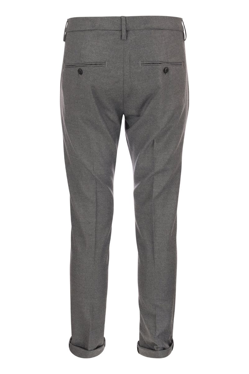 GAUBERT - Slim fit trousers in gabardine - VOGUERINI