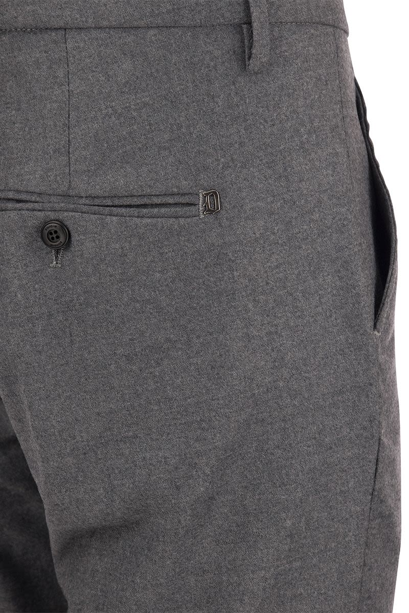 GAUBERT - Slim fit trousers in gabardine - VOGUERINI