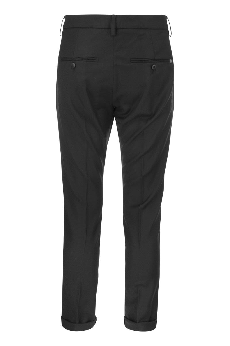 GAUBERT - Slim fit trousers in wool - VOGUERINI