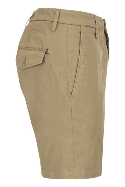 MANHEIM - Cotton Blend Shorts - VOGUERINI