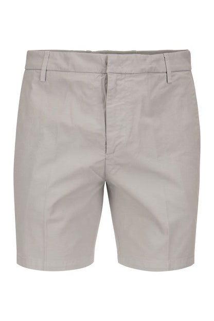 MANHEIM - Cotton Blend Shorts - VOGUERINI