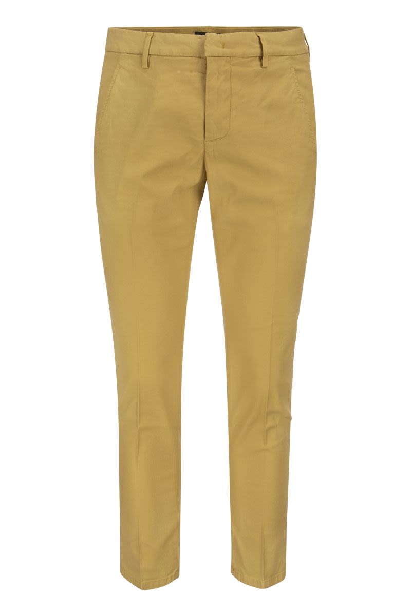 ALFREDO - Cotton Slim-fit Trousers - VOGUERINI