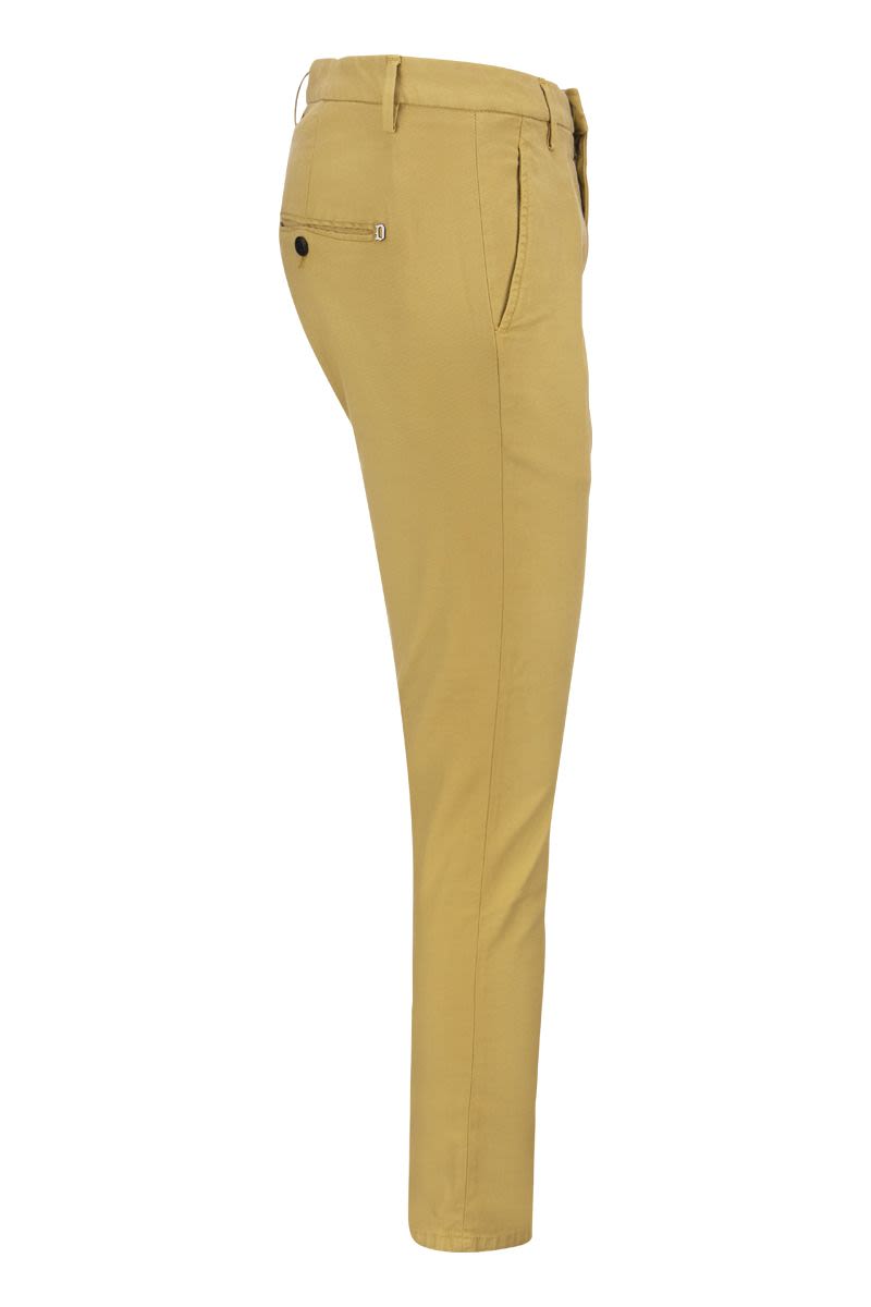 ALFREDO - Cotton Slim-fit Trousers - VOGUERINI