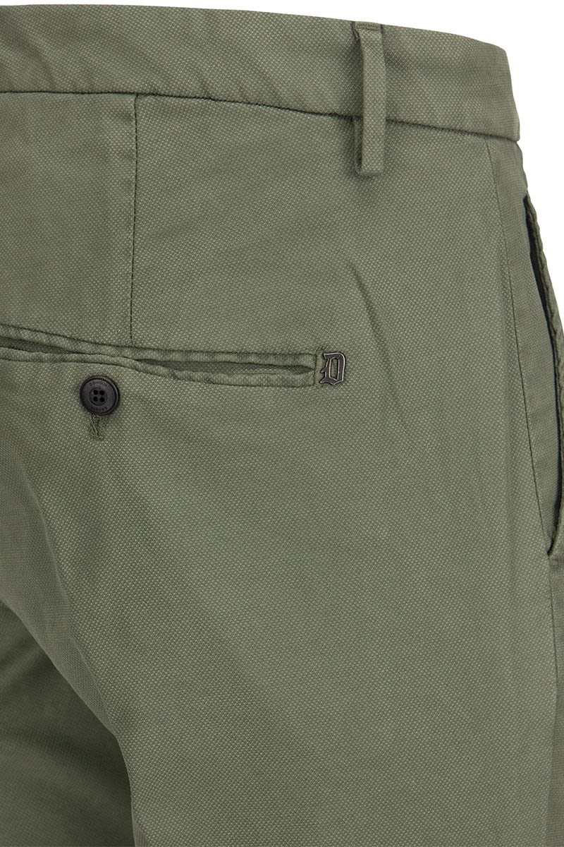 ALFREDO - Cotton Slim-fit Trousers - VOGUERINI