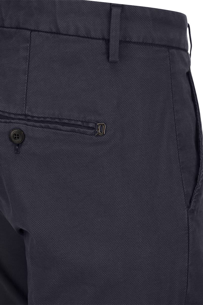 ALFREDO - Cotton Slim-fit Trousers - VOGUERINI