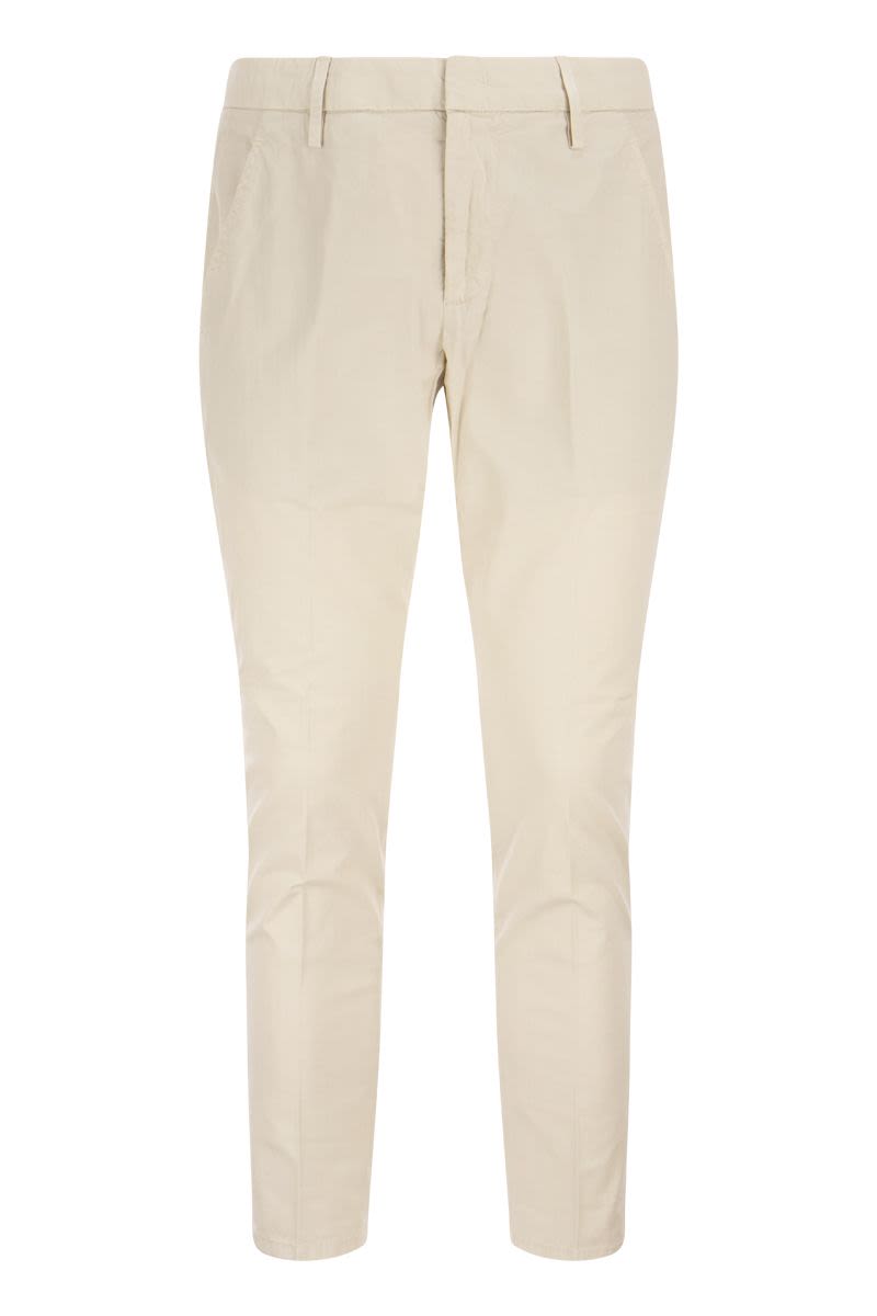 ALFREDO - Slim-fit cotton trousers - VOGUERINI