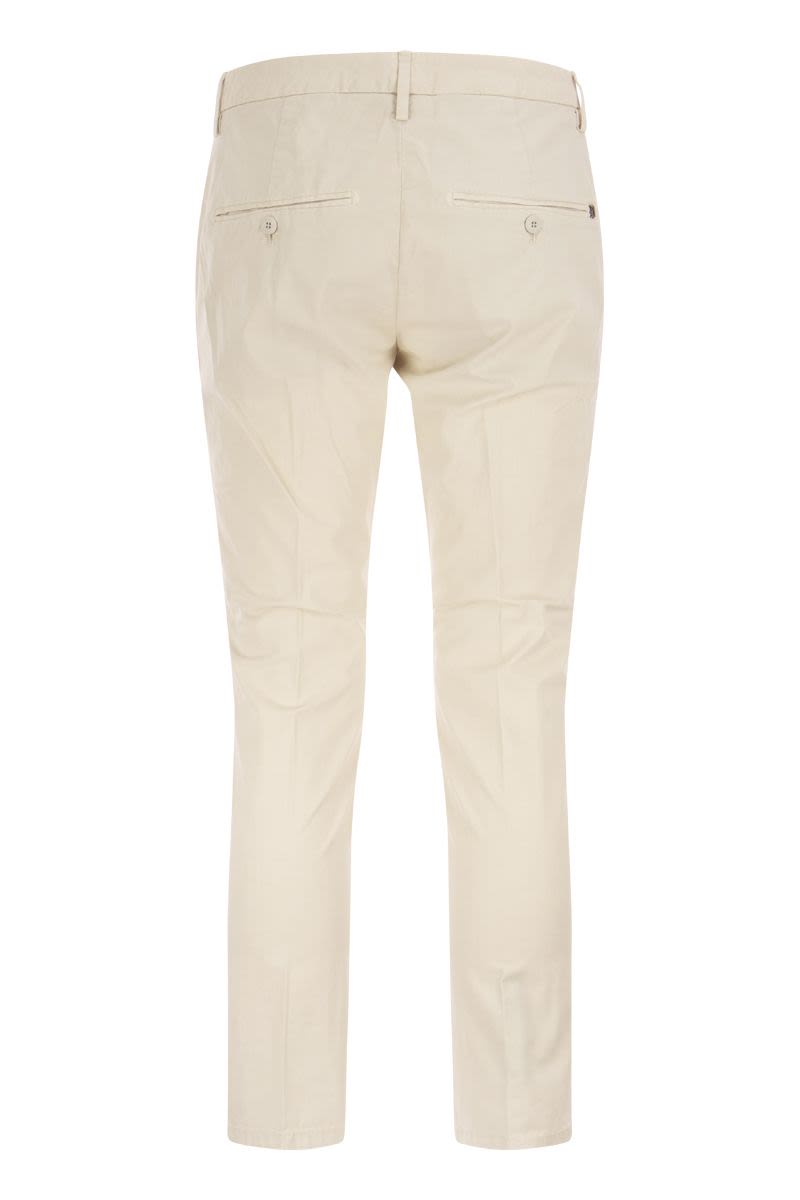 ALFREDO - Slim-fit cotton trousers - VOGUERINI