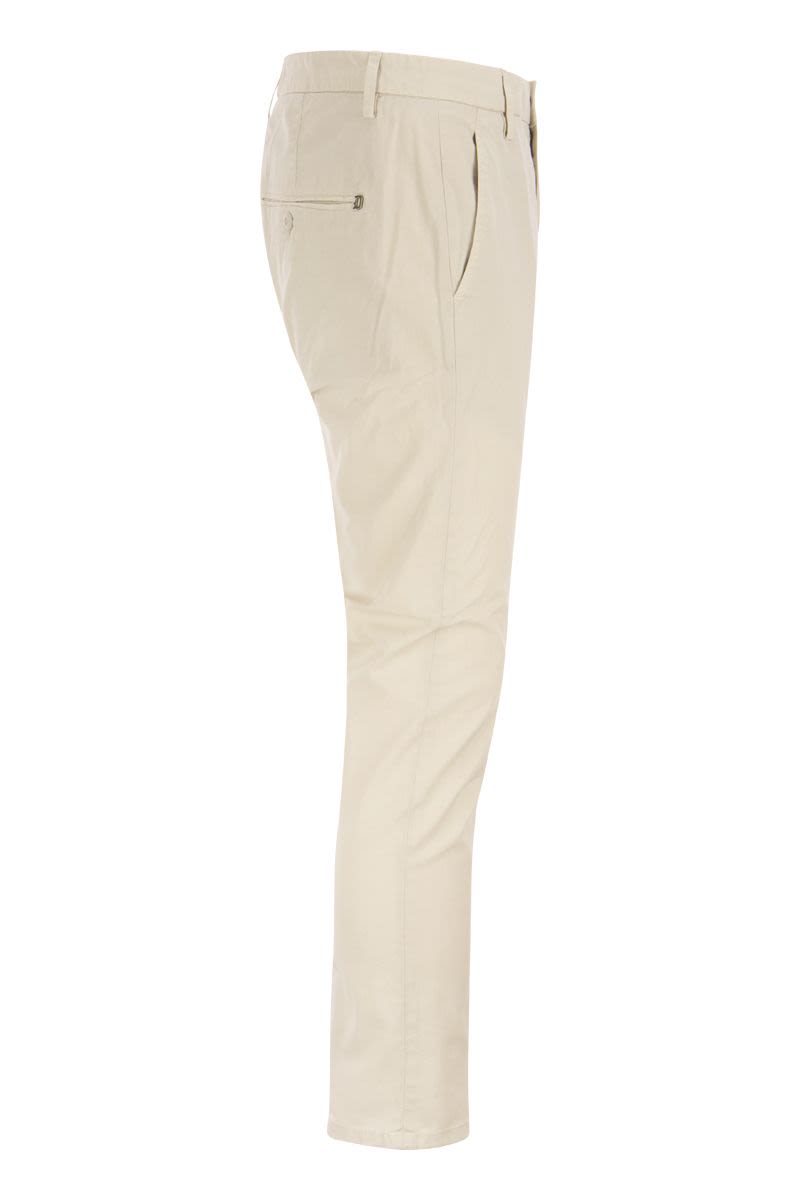 ALFREDO - Slim-fit cotton trousers - VOGUERINI