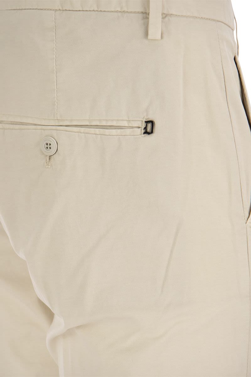 ALFREDO - Slim-fit cotton trousers - VOGUERINI