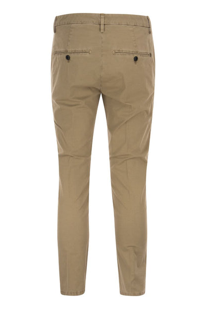 ALFREDO - Slim-fit cotton trousers - VOGUERINI