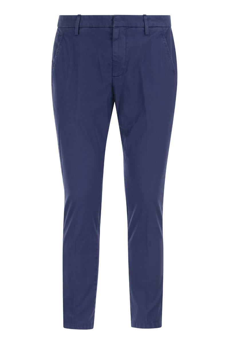 ALFREDO - Slim-fit cotton trousers - VOGUERINI