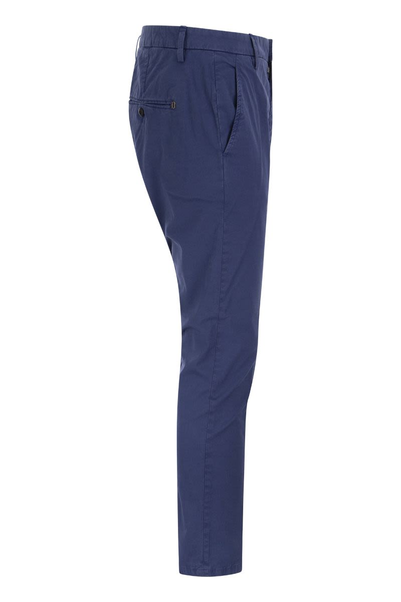 ALFREDO - Slim-fit cotton trousers - VOGUERINI