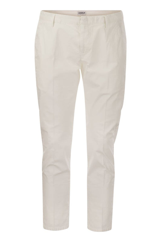 ALFREDO - Slim-fit cotton trousers