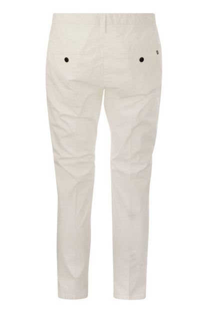 ALFREDO - Slim-fit cotton trousers