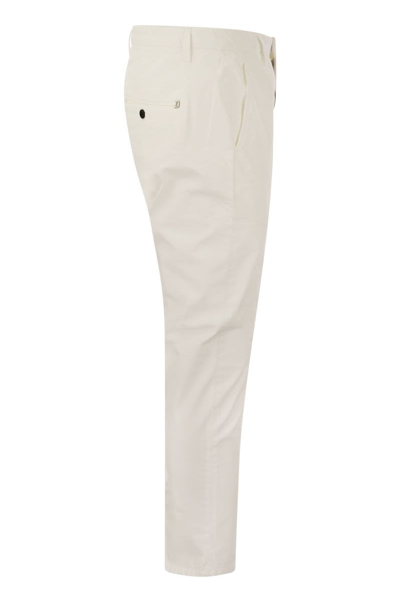 ALFREDO - Slim-fit cotton trousers