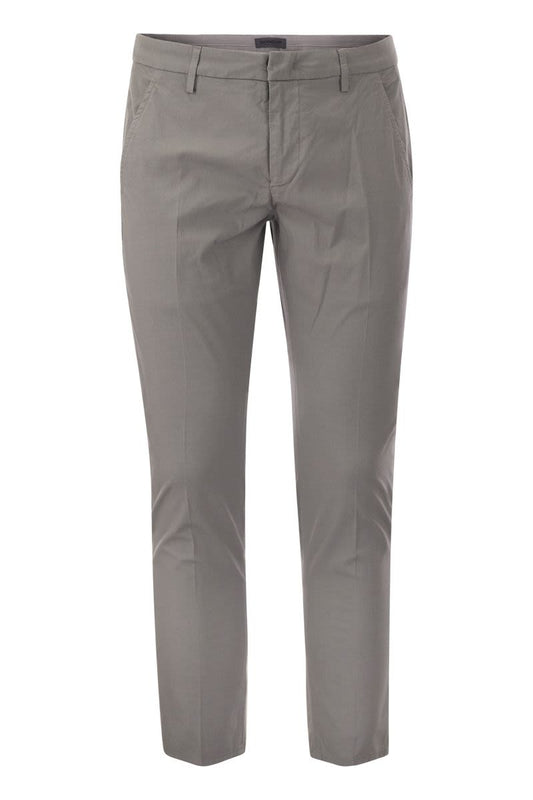 ALFREDO - Slim-fit cotton trousers